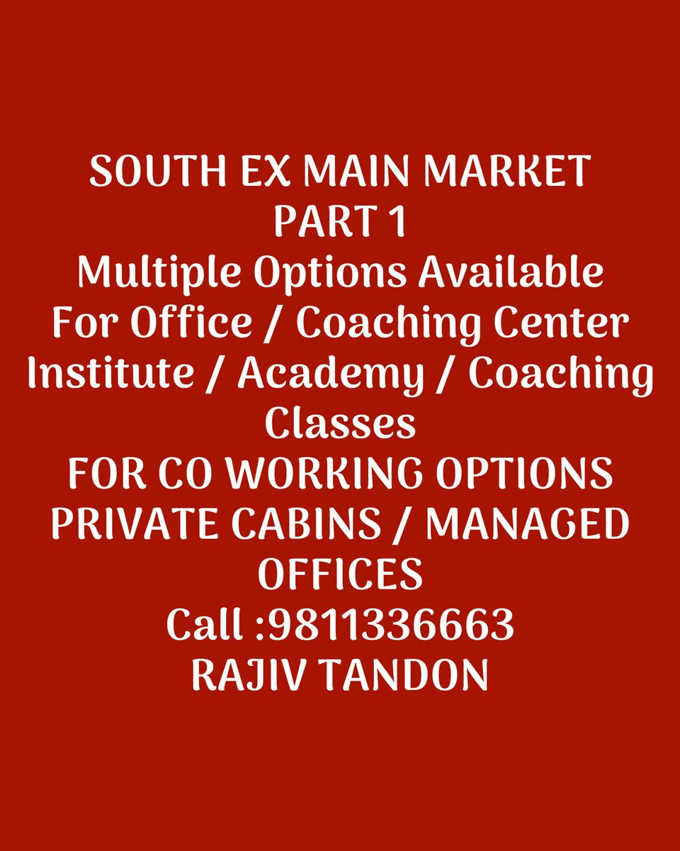 ramanch0506's tweet image. AUM CO WORKING SPACES

SOUTH EXTENSION 1
NEW DELHI

MOST PRESTIGIOUS ADDRESS OF NEW DELHI

CALL:9811336663

#coworks #coworking #coworkingspaces #coworkinglife #coworkers #coworkingspace #office #cowork #officespace #conferenceroom #conferencerooms #meetingrooms #coworkingoffice