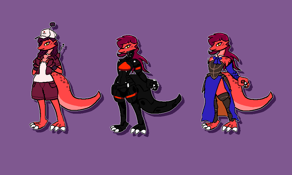 Hero7bit's tweet photo. made some new outfits for my stream model https://t.co/alfu9768jP
