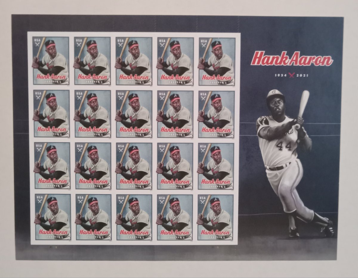 RobRager's tweet image. Giveaway this week!

1 full Hank Aaron Stamp Sheet

Follow and Repost if you want in

Drawing will be this Sunday when my sale ends. Good luck everyone 👍👍