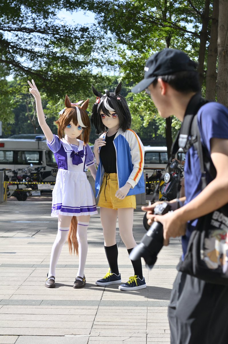 不是这位小姐真好看吧

北黑是我敬爱的摘队长！<a href="/Kyouno723/">夏の摘み</a> 
摄影是吉翁残党@special29939243 
附赠Dlc  假装是山上彻也的摄影师）马娘遇摄的dv现场