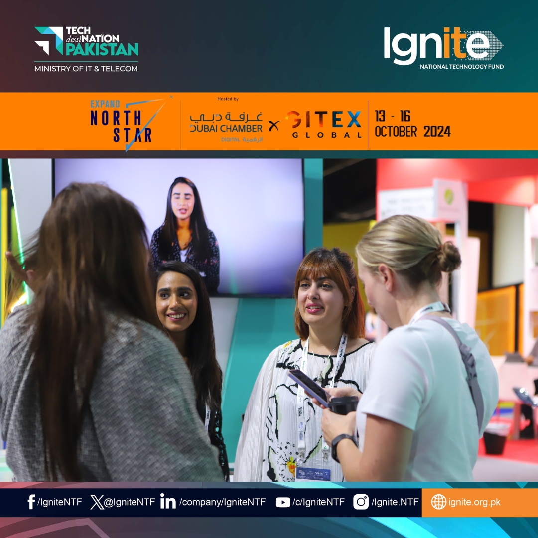 IgniteNTF's tweet image. 🚀 Ready for #GITEX2024? Catch #TeamIgnite at #ExpandNorthStar in #Dubai, showcasing Pakistan's top innovators! Connect with brilliant minds driving the future of tech at the Ignite Pavilion. Don’t miss out—let’s spark something extraordinary! #Ignite #Innovation #Pakistan