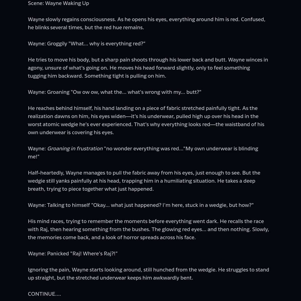 misterwedgieman's tweet image. Wayne and Raj Wedgie Mystery Part 2
.
#wayne #raj #fanartdigital #comic
#funny #hockey #video #wedgie #2024 #totaldramaisland  #totaldramaaction #totaldramaworldtour #totaldramarevengeoftheisland #totaldramaallstars #wedgiepanties #totaldramapahkitewisland #wedgie #funny