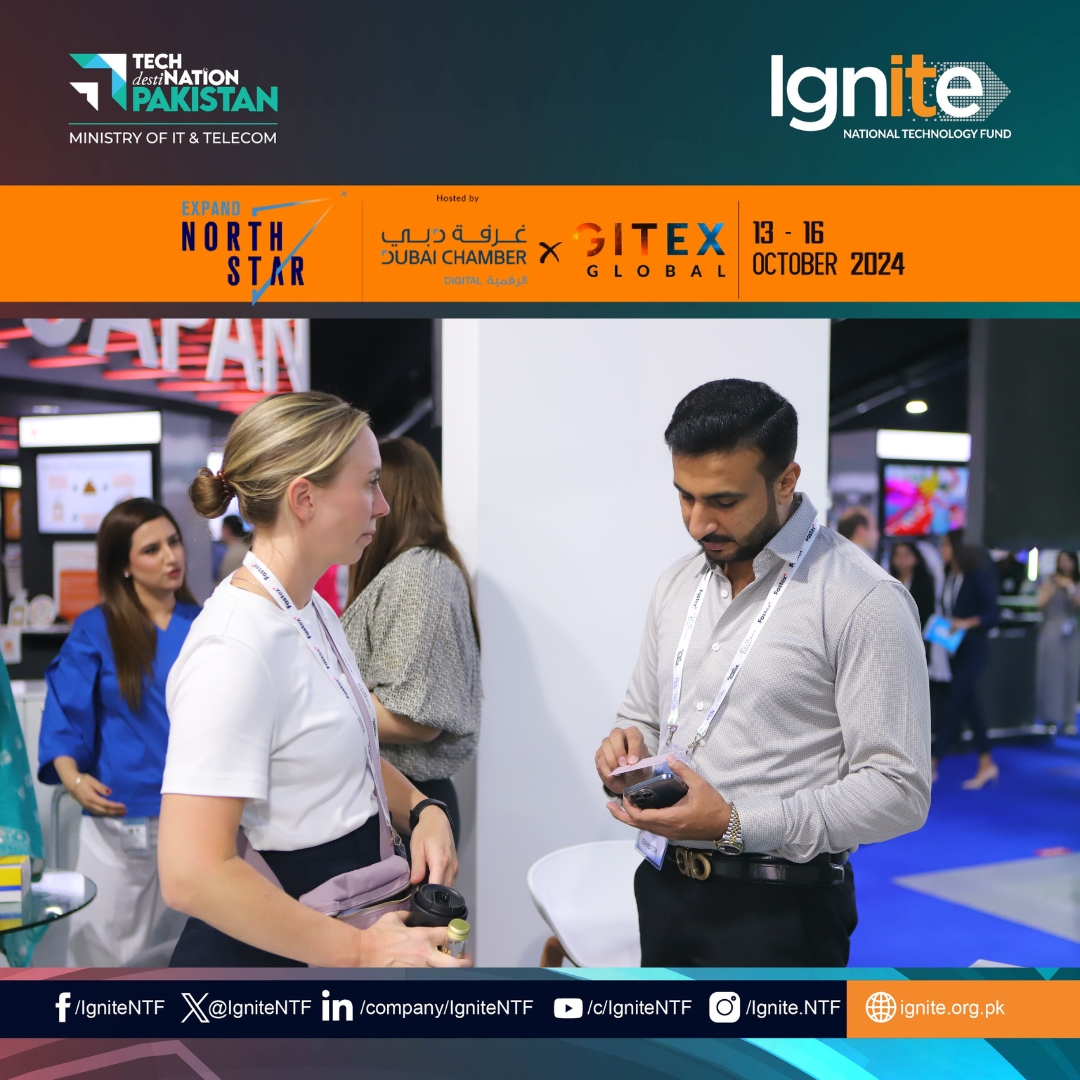 IgniteNTF's tweet image. 🚀 Ready to Ignite your curiosity at #GITEX2024? 🌟

Catch #TeamIgnite at #ExpandNorthStar in #Dubai, showcasing Pakistan's top innovators and cutting-edge tech at the Ignite Pavilion.

Don’t miss out—join us and spark something extraordinary!

#Ignite #Innovation #TechPioneers