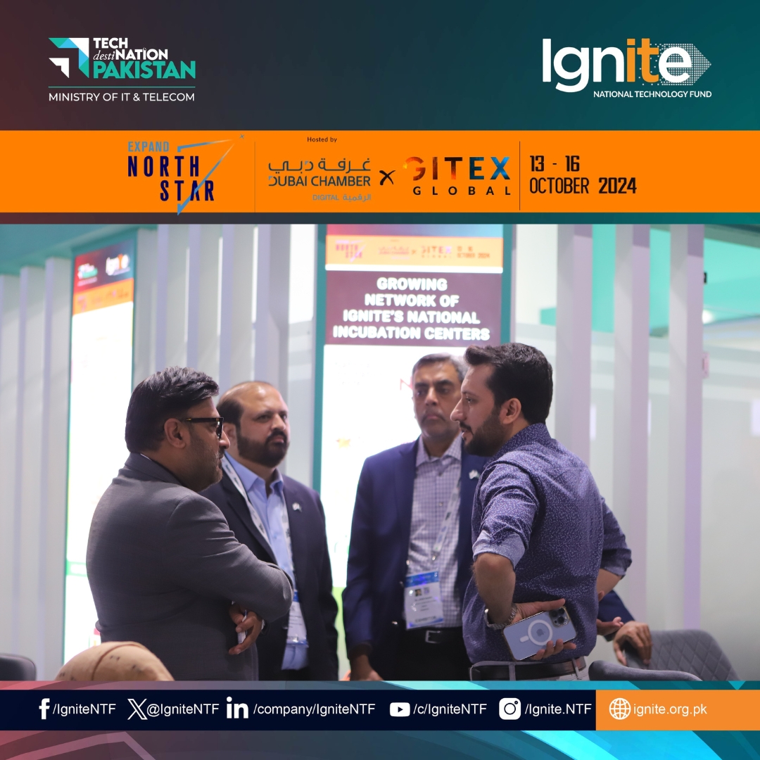 IgniteNTF's tweet image. 🚀 Ready to Ignite your curiosity at #GITEX2024? 🌟

Catch #TeamIgnite at #ExpandNorthStar in #Dubai, showcasing Pakistan's top innovators and cutting-edge tech at the Ignite Pavilion.

Don’t miss out—join us and spark something extraordinary!

#Ignite #Innovation #TechPioneers