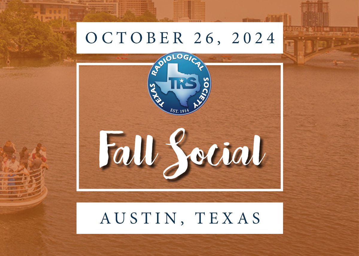 TRS's FALL SOCIAL registration is open! Join us aboard a dinner cruise along Lady Bird Lake for an unforgettable event filled with networking, camaraderie, and celebration in the vibrant city of Austin. 🍁 🍂
📌: 10/26/2024
📍: Austin, TX
🔗: zurl.co/WJhK