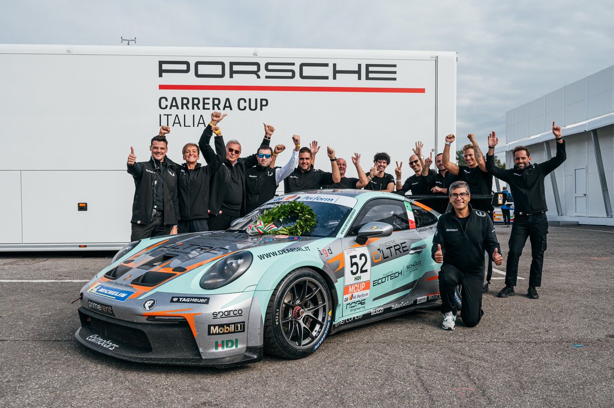 IlMagnus's tweet photo. Secondo titolo nella Porsche Carrera Cup Italia, con Alberto De Amicis, @ebimotors e @nopeengineering .
Una stagione che ha reso ancora piรน evidente che l'aspetto umano รจ complementare al supporto tecnico.
Arrivederci al prossimo successo...
#motorsport #Porsche #NOPEengineering https://t.co/8MadnPBr4f