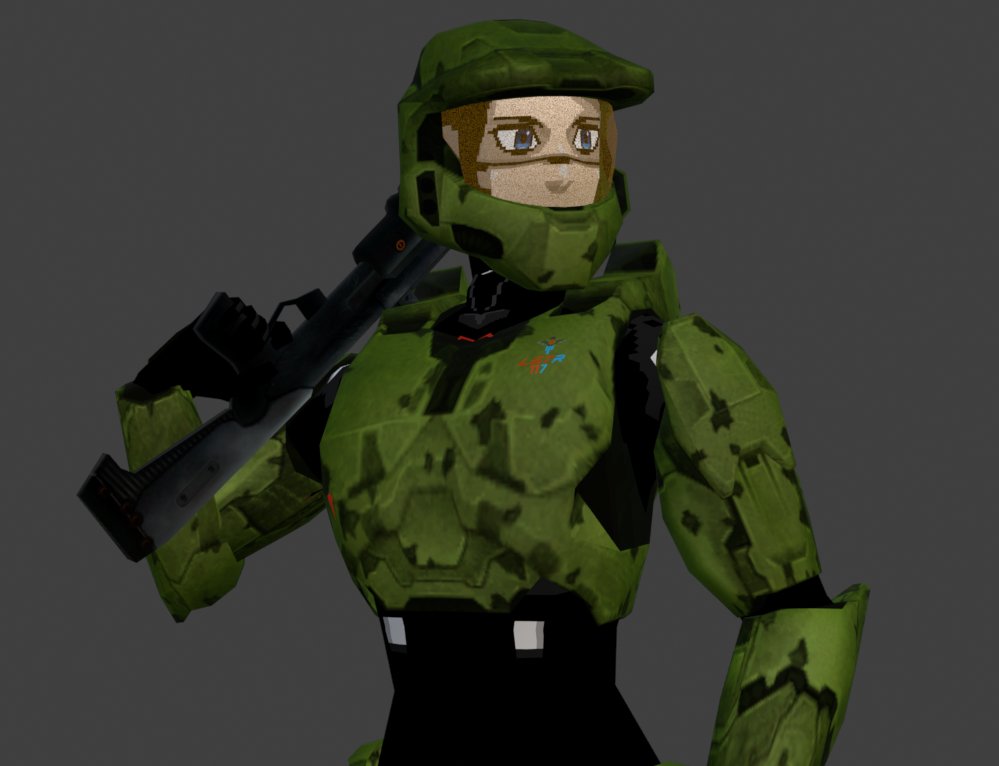 ChertahM's tweet photo. To compliment my Star-Arbiter (Starbiter if you will) from a while back, here's Elster Chief (LSTR-117)

#Signalis #Halo https://t.co/LoqZWc9hL0