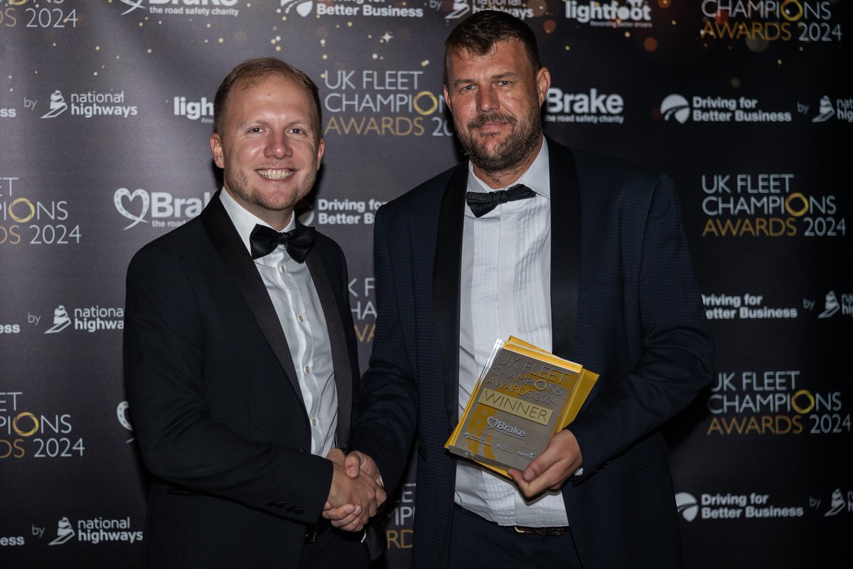 Global Fleet Champions (@fleetchampions) on Twitter photo Congratulations to all the winners of the UK Fleet Champions Awards 2024!
brake.org.uk/how-we-help/ra…
We had a fantastic night in Leeds on 3rd October. Thank you to the awards sponsor Lightfoot and @brakecharity and partners <a href="/DfBBprogramme/">DfBB Programme</a> by <a href="/NationalHways/">National Highways</a> Congratulations to all the winners of the UK Fleet Champions Awards 2024!
brake.org.uk/how-we-help/ra…
We had a fantastic night in Leeds on 3rd October. Thank you to the awards sponsor Lightfoot and @brakecharity and partners <a href="/DfBBprogramme/">DfBB Programme</a> by <a href="/NationalHways/">National Highways</a>