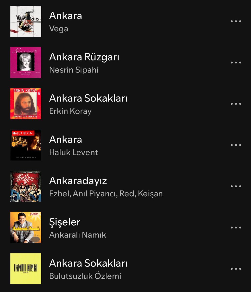 SpotifyTurkiye's tweet photo. ankara dayımdır ve mutluyum dur. 🎶 https://t.co/t23joIh6pc