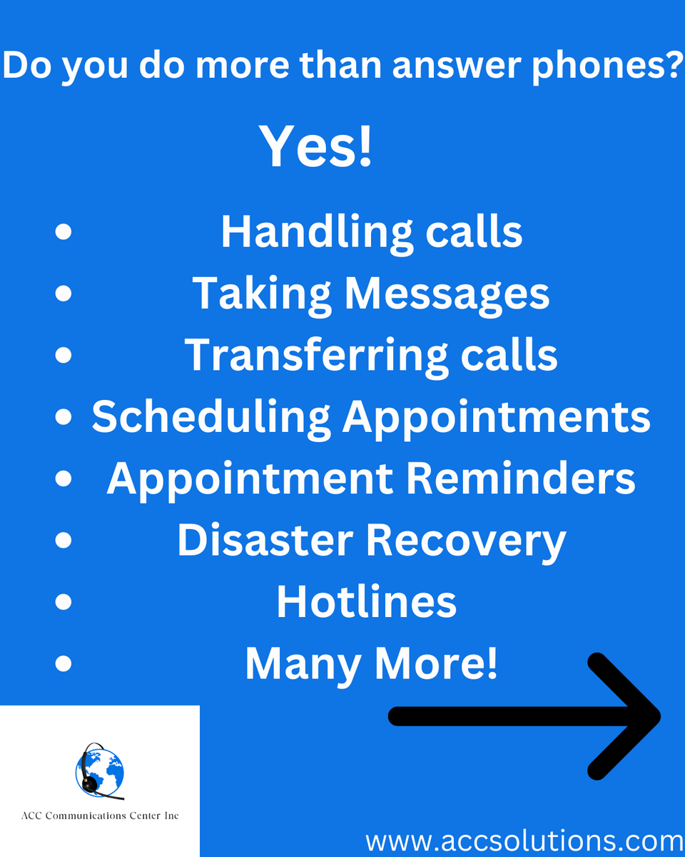 CentersAmerican's tweet photo. Thinking About Using an Answering Service? We’ve Got You Covered! Let’s chat about how our answering service can simplify your business no matter the time of day! 
#AnsweringService #CustomerSupport #VirtualReceptionist #24HourService #SmallBusinessSupport #accsolutions https://t.co/4E5UVK1QCM