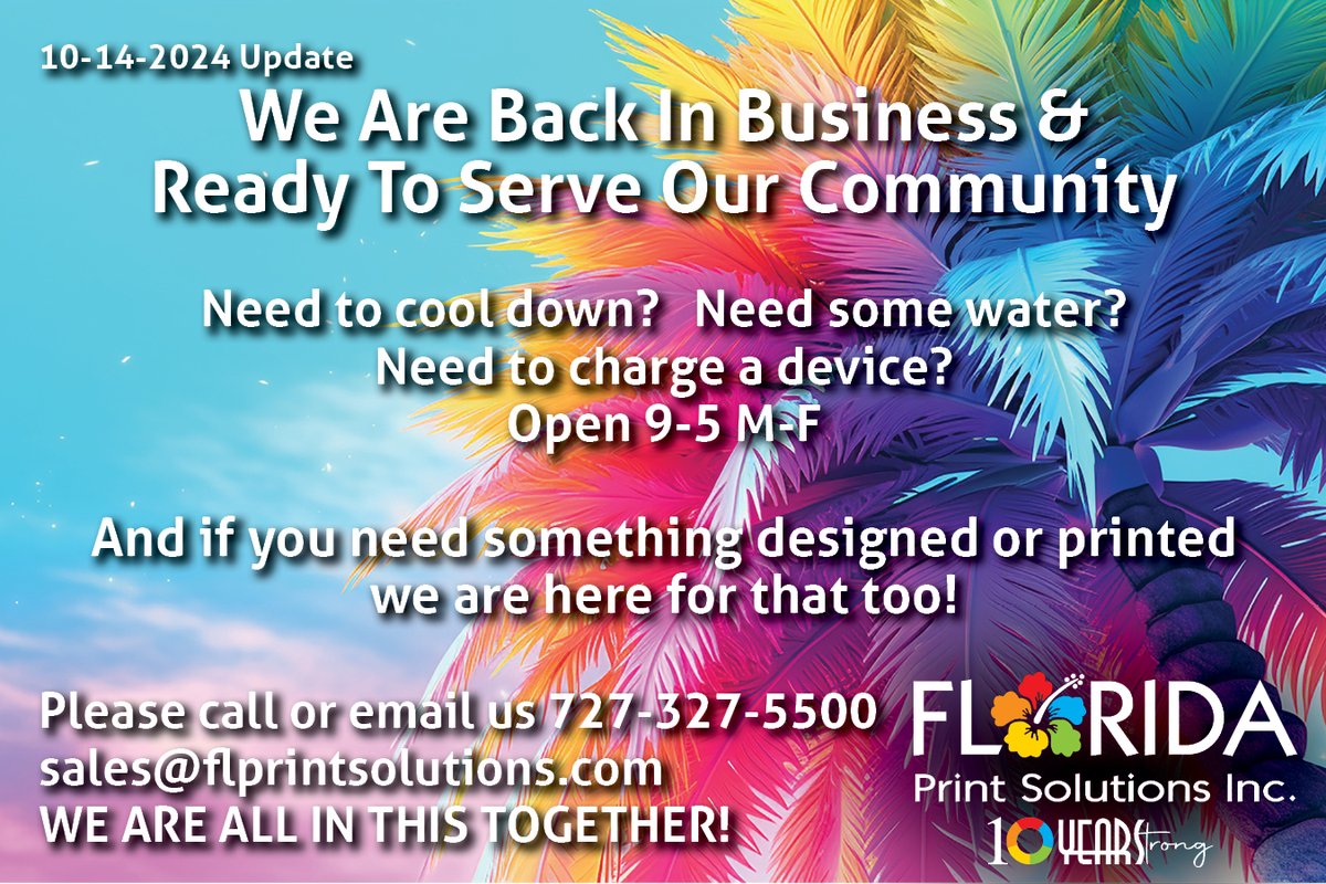 FL Print Solutions tweet media