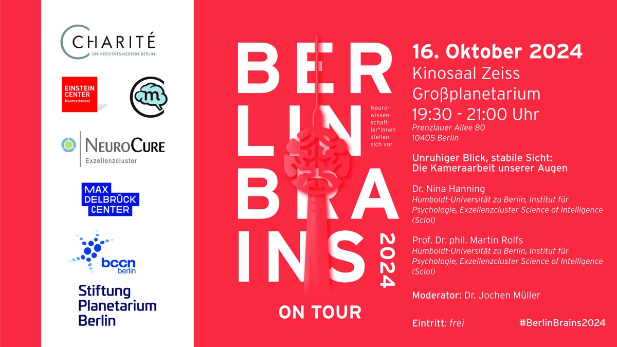Einstein Center for Neurosciences Berlin (@ecn_berlin) on Twitter photo Don' t miss the next #Berlin #Brains talk with ECN Member Martin Rolfs <a href="/MartinRolfs/">Martin Rolfs</a> & Nina Hanning <a href="/NinaHanning/">Nina Hanning</a> at Zeiss-Großplanetarium #wisskom #scicom shorturl.at/nxFgg 👇👇 Don' t miss the next #Berlin #Brains talk with ECN Member Martin Rolfs <a href="/MartinRolfs/">Martin Rolfs</a> & Nina Hanning <a href="/NinaHanning/">Nina Hanning</a> at Zeiss-Großplanetarium #wisskom #scicom shorturl.at/nxFgg 👇👇