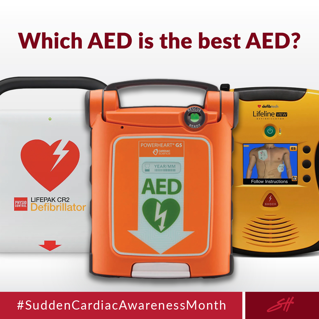 schoolhealth's tweet image. With so many AED options on the market, you may be wondering which AED is the best AED.

The answer is simple... it&apos;s the nearest AED. 

When it comes to sudden cardiac arrest, what matters is that you HAVE an AED and that it&apos;s emergency ready at all times. #FailureIsNotAnOption