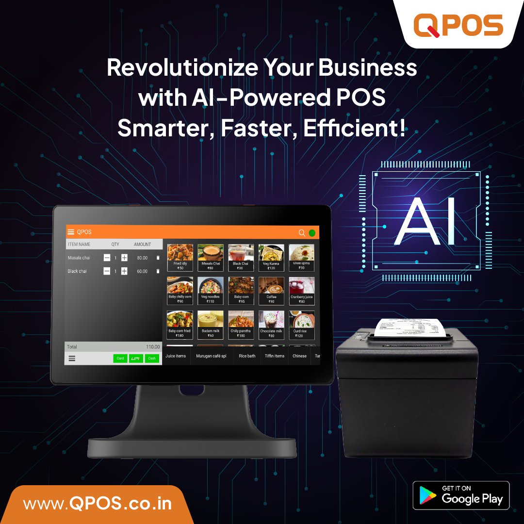 QPOS_Solution's tweet image. Unlock the future of retail with QPOS, the AI-powered POS software that enhances efficiency and drives smarter business decisions. 
Book a FREE Demo now and Get 1 month FREE trial.
🌐 qpos.co.in

#restaurantpos #hardwarepos #softwarepos #qpos #aipossoftware