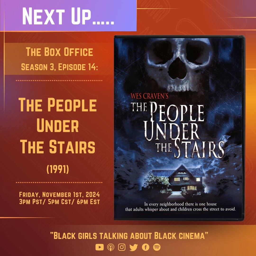 hotcombspopcorn's tweet photo. It’s getting a remake for a reason yall!!! Listen to us unpack this spooky season fave this upcoming FRIDAY! Via the link in our bio ☝🏾 Comment down below, have you seen this film? What did YOU think?

#ThePeopleUnderTheStairs
#TheBoxOffice
#HotCombsAndPopcorn https://t.co/NlTxeK4k15