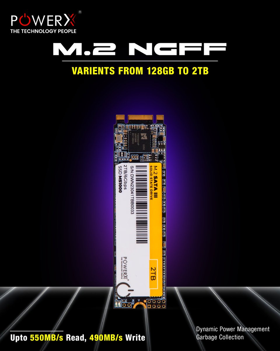 powerxbharat's tweet image. 𝗚𝗲𝘁 𝗯𝗹𝗮𝘇𝗶𝗻𝗴 𝗳𝗮𝘀𝘁 𝗽𝗲𝗿𝗳𝗼𝗿𝗺𝗮𝗻𝗰𝗲 𝗐𝗂𝗍𝗁 𝗎𝗉 𝗍𝗈 550𝖬𝖡/𝗌 𝗋𝖾𝖺𝖽 𝖺𝗇𝖽 490𝖬𝖡/𝗌 𝗐𝗋𝗂𝗍𝖾 𝗌𝗉𝖾𝖾𝖽𝗌

#NextGenSSD #FastStorage #NGFFTechnology #PowerXPerformance #SolidStateDrive #TechInnovation #HighSpeedData #SSD #PowerX