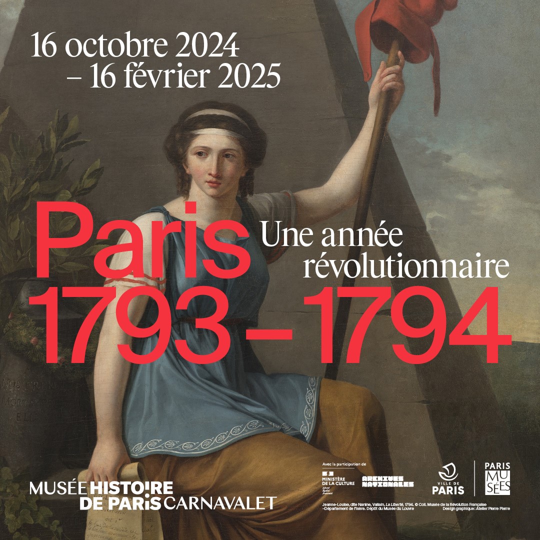 L’exposition « Paris 1793-1794. Une année révolutionnaire » ouvre aujourd’hui !

Ne manquez pas de découvrir une année décisive de la Révolution française : celle de l’ « An II » du calendrier républicain.

👉 Plus d'informations : bit.ly/ExpoParisRevol…