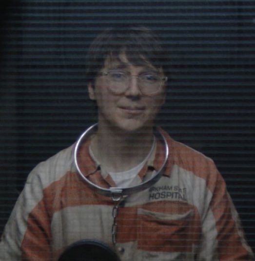 BatSource1's tweet photo. After watching the episode, how is this nerd surviving Arkham 😭 https://t.co/PVyvfLL5lx