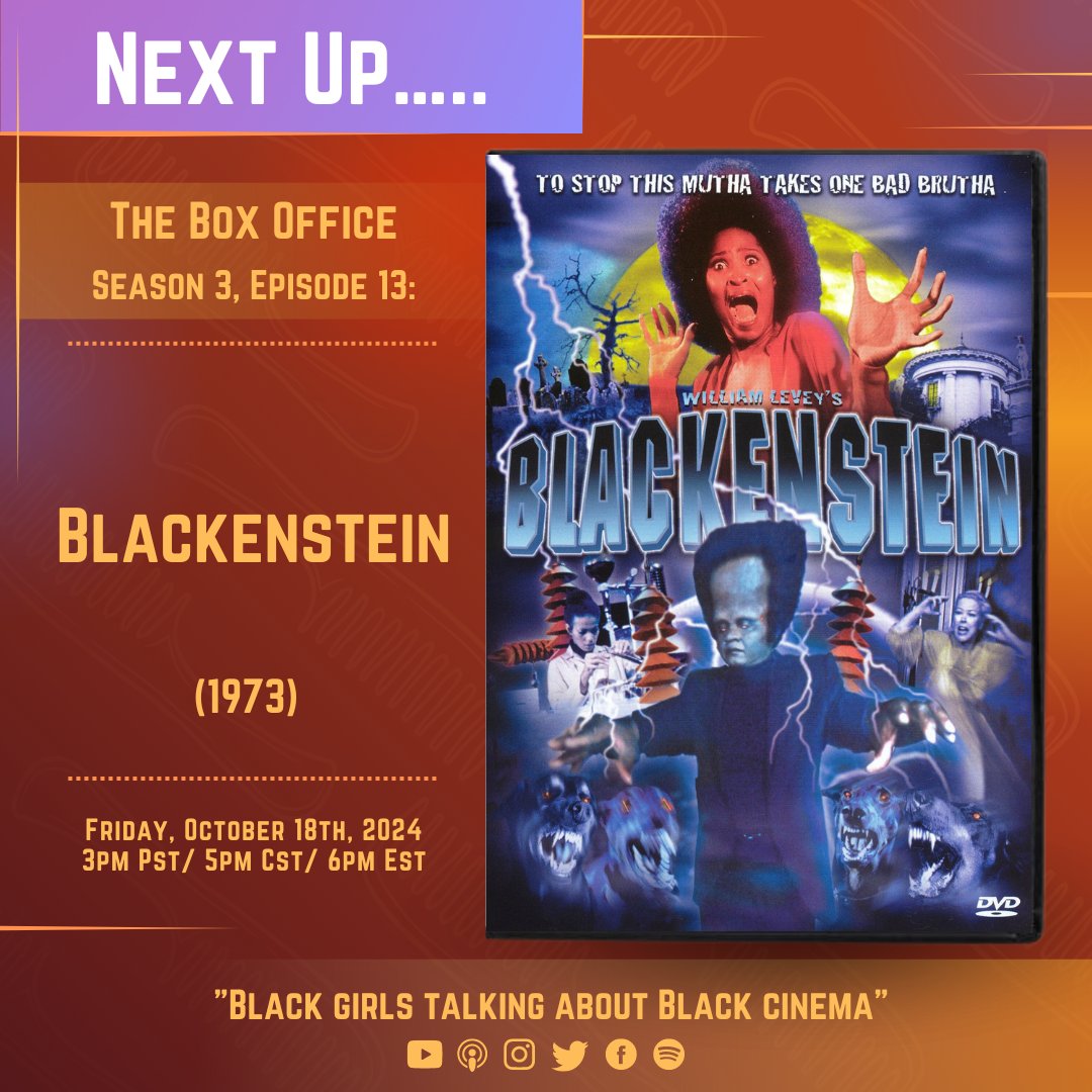 hotcombspopcorn's tweet photo. It’s so bad it’s good… or it is? Listen to us unpack everything Blackenstein related THIS Friday via the link in our bio 🙂‍↕️☝🏾🫶🏾

#Blackenstein
#TheBoxOffice
#HotCombsAndPopcorn https://t.co/EEWBg4HpOK