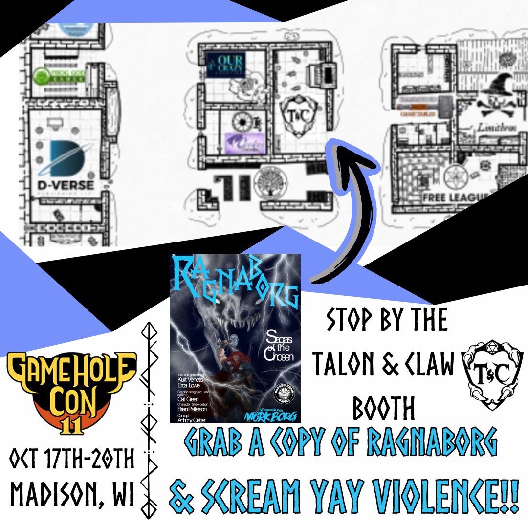 Hey hope y’all had a good weekend. Tonight at 7pm (CST) <a href="/EricaNerdyYogi/">Erica Lowe</a> <a href="/RainbowFoxFire/">Ashley</a> <a href="/KsSyR_X/">KsSyR</a> &amp; <a href="/SparxxValentine/">🐰🪭Sparxx Valentine | Viera VTuber</a>  wrapping up our #candelaobscura stream. If you’ll be at #gameholecon make sure to stop by the <a href="/talonclaw/">Talon & Claw</a> booth to scream YAY VIOLENCE <a href="/EricaNerdyYogi/">Erica Lowe</a>