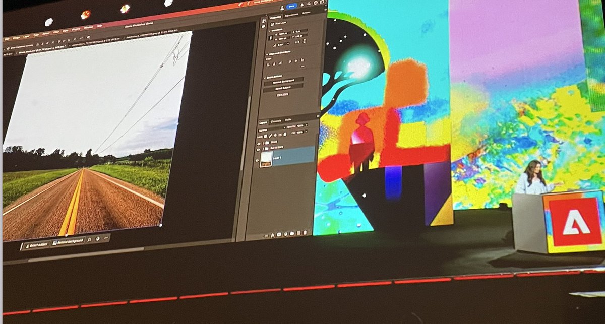 Clara Galán (@msclaragalan) on Twitter photo Amazing to see how you now can instantly remove wires and distractions in <a href="/Photoshop/">Adobe Photoshop</a> -- newly announced at #AdobeMAX with <a href="/annamcnaughty/">Anna McNaught</a> Amazing to see how you now can instantly remove wires and distractions in <a href="/Photoshop/">Adobe Photoshop</a> -- newly announced at #AdobeMAX with <a href="/annamcnaughty/">Anna McNaught</a>