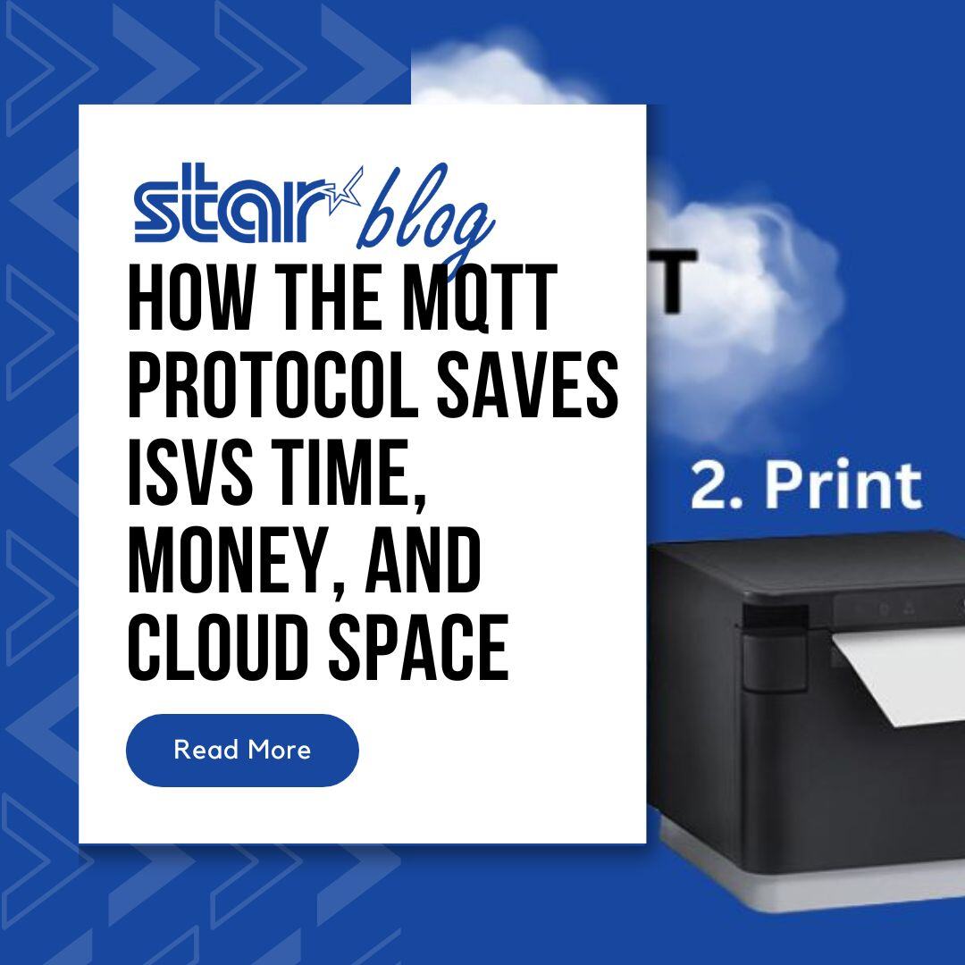 StarMicronics's tweet image. ⚡ Looking to take your #CloudPOS solutions into the future? See how the #MQTTprotocol makes data transfer faster and more efficient, helping ISVs reduce bandwidth and scale easily—without the extra cost. 💸👉 hubs.ly/Q02T8CrT0

#StarMicronics #PointOfSale #RetailTech
