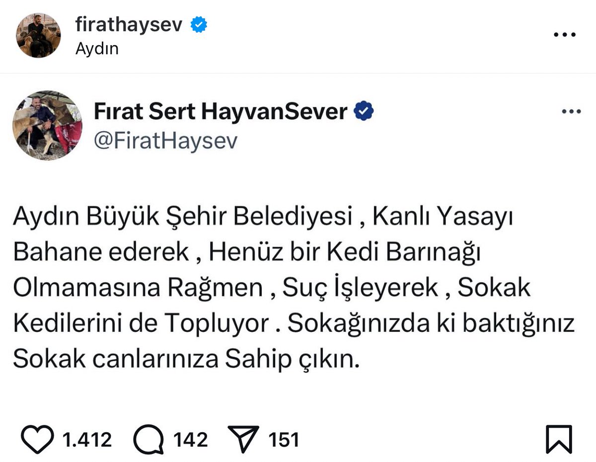 Sürekli Aydın barınağı için sesleniyor ama sesi kimseye ulaşmıyor . Sayın vekiller buraya gitmek için neyi bekliyorsunuz ?