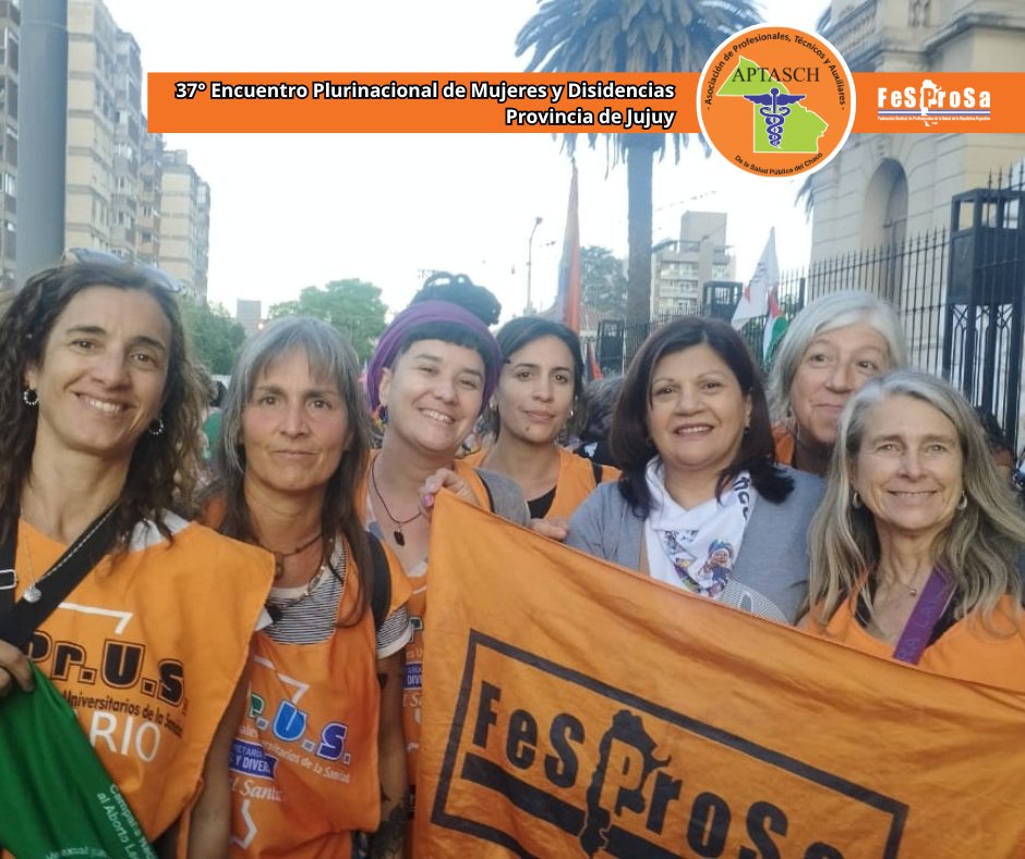Aptasch_Chaco's tweet photo. APTASCH y
@PrensaFESPROSA
dijeron presentes en el 37° Encuentro Plurinacional de Mujeres y Disidencias que se realizó en la provincia de Jujuy, donde volvimos a ratificar nuestro compromiso de lucha contra la violencia de todo tipo y por la verdadera inclusión en nuestra sociedad https://t.co/GppCnrZSBi