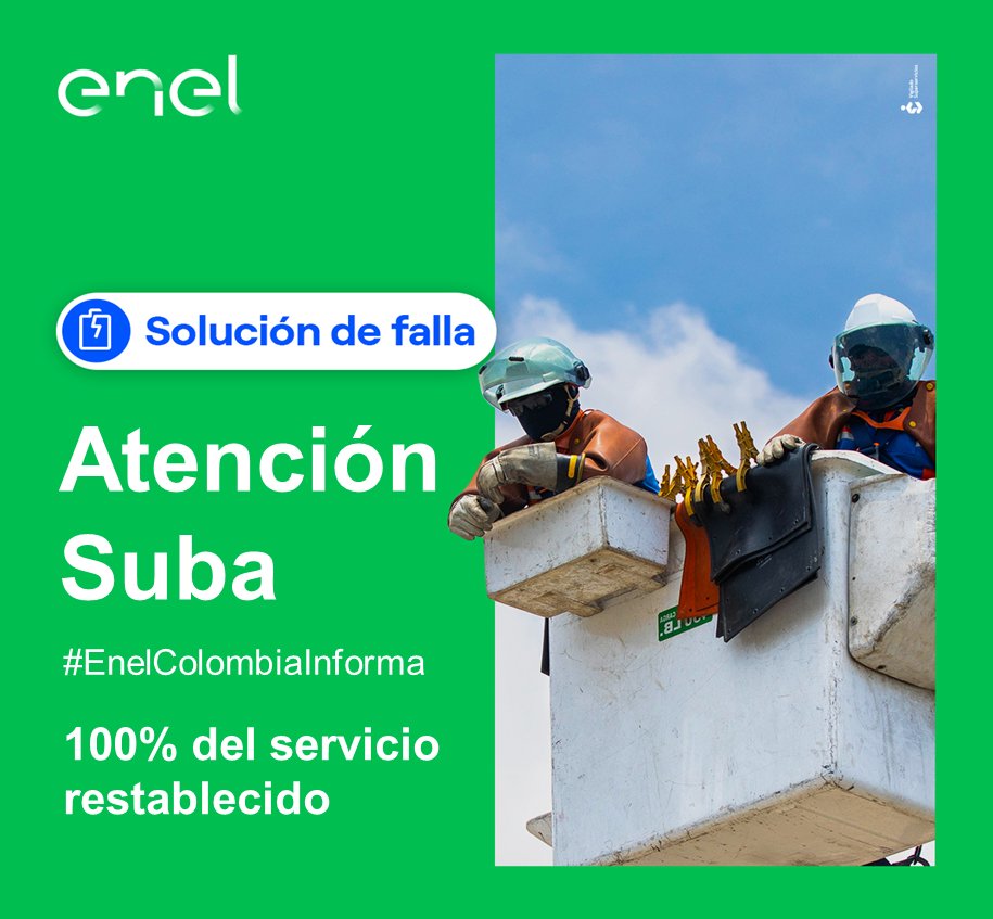 Servicio Enel Colombia tweet media