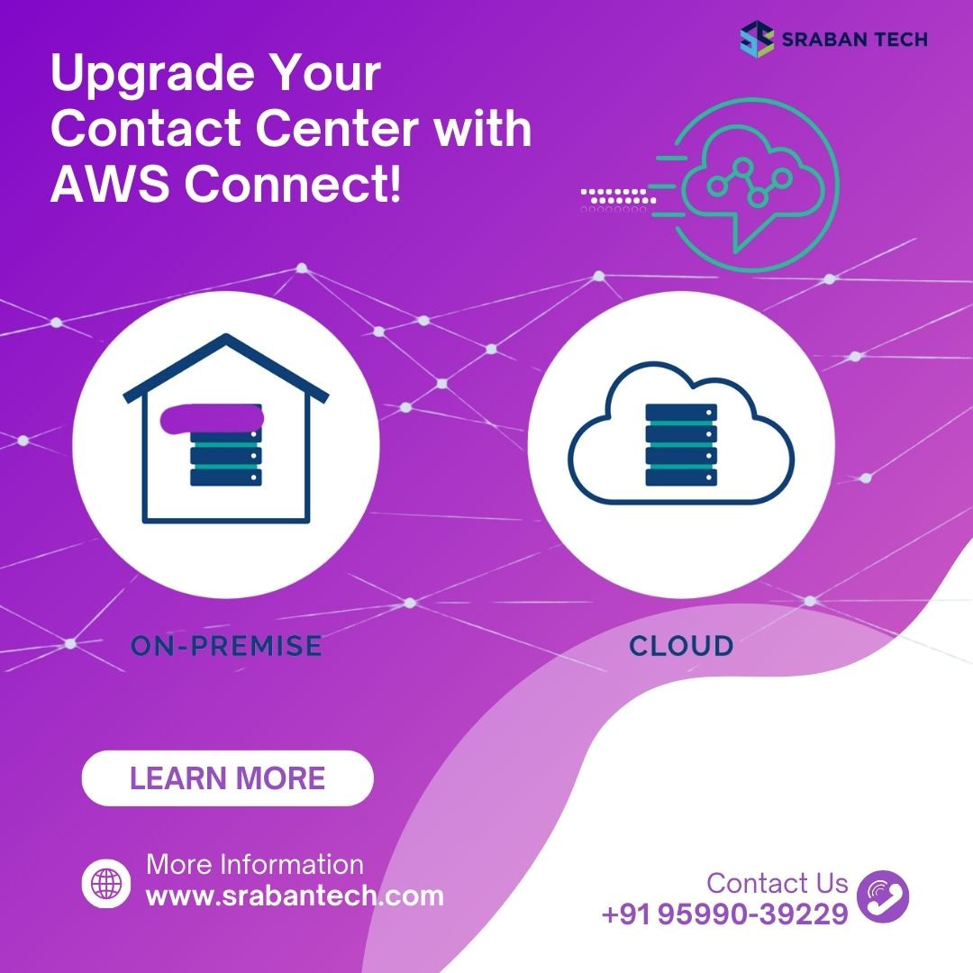 SrabanTech's tweet image. Upgrade Your #ContactCenter with #AWSConnect!  Ready to migrate your contact center from on-premises to the cloud with #AWS Connect? At @SrabanTech, we make your transition smooth and efficient. Transform your customer service with #cloud power today!  Contact: +91 95990-39229.