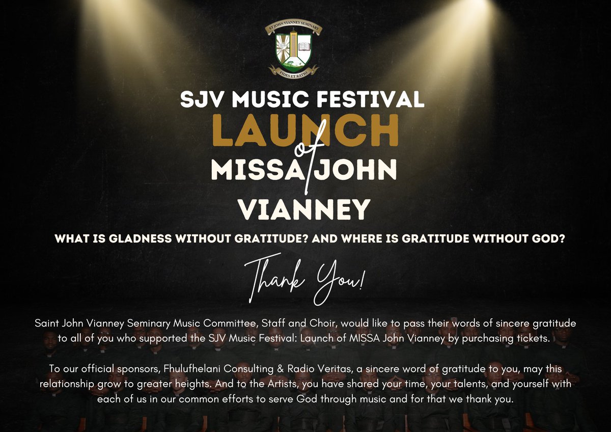 St John Vianney Seminary NPC tweet media