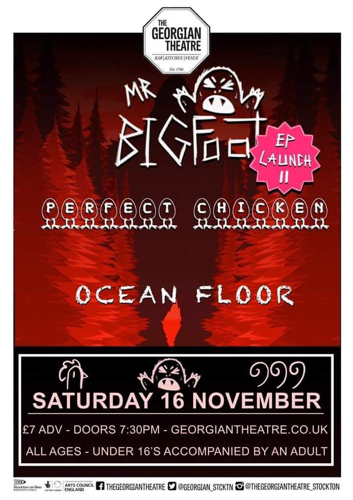 MrBigfootUK's tweet photo. Sat 16th Nov - The Georgian Theatre, Stockton. 

Join Mr Bigfoot and friends as they release their brand new EP, appropriately named “Mr Bigfoot II”. 

https://t.co/HobMlrbqOD https://t.co/38CX8eJLBE