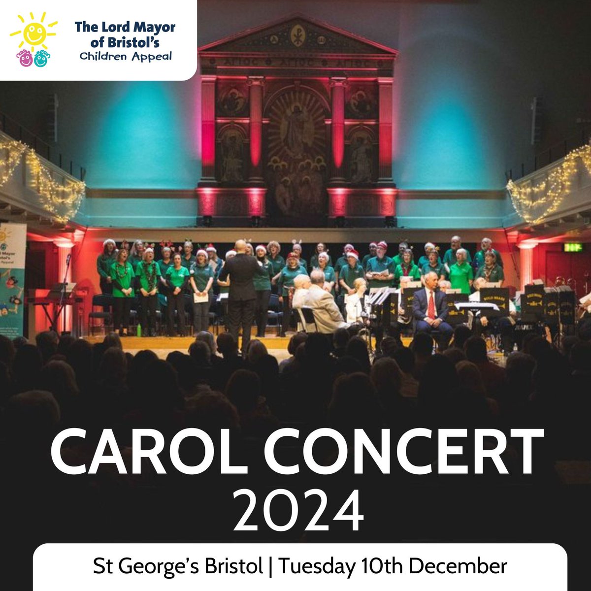 Our Christmas Carol Concert is back on for 2024!

🎄✨ Join us for an enchanting evening at the Lord Mayor of Bristol Children’s Appeal Christmas Concert! ✨🎄

📅 Date: 7pm - Tuesday, 10th December 2024
📍 Location: St George’s Bristol

Everybody welcome, more details to follow!