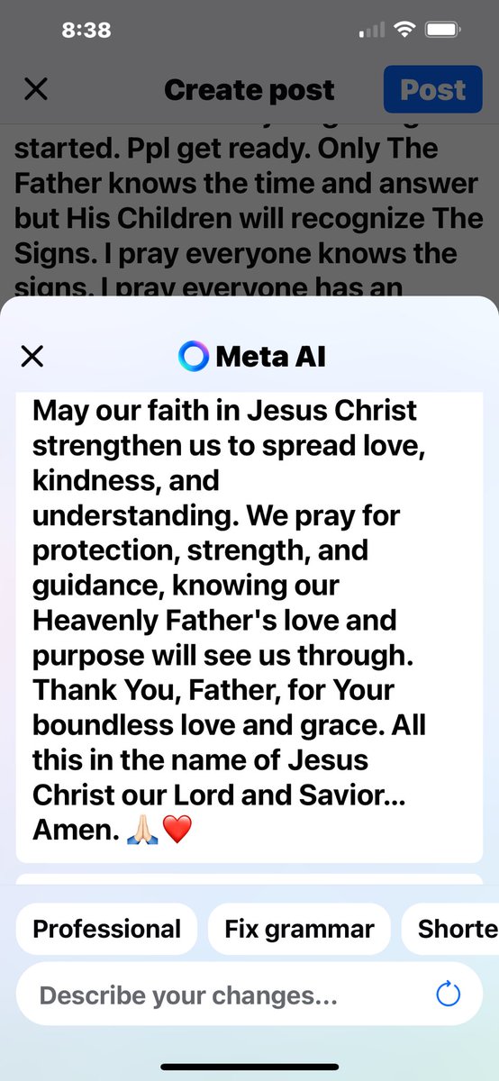 ShanStephens77's tweet photo. @CarlHigbie @SchmittNYC @gregkellyusa @mercedesschlapp @realDonaldTrump Check this out… I was making a post on FB that was negative towards the left. I was curious what AI would suggest to writing the same post but in AI’s format. Check it out —>2 https://t.co/XU6r5bxxMo