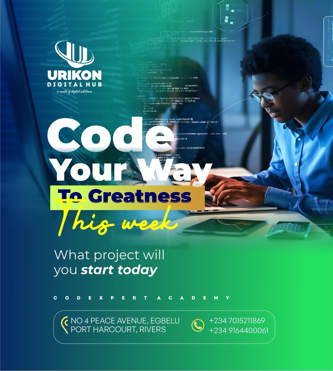 UrikonDH's tweet image. The world runs on code—are you ready to write it? Unlock your potential with us today! 🚀 
Choose quality, choose innovation, choose Urikon!
#UrikonDigitalHub
#FutureInCoding
#xtrends