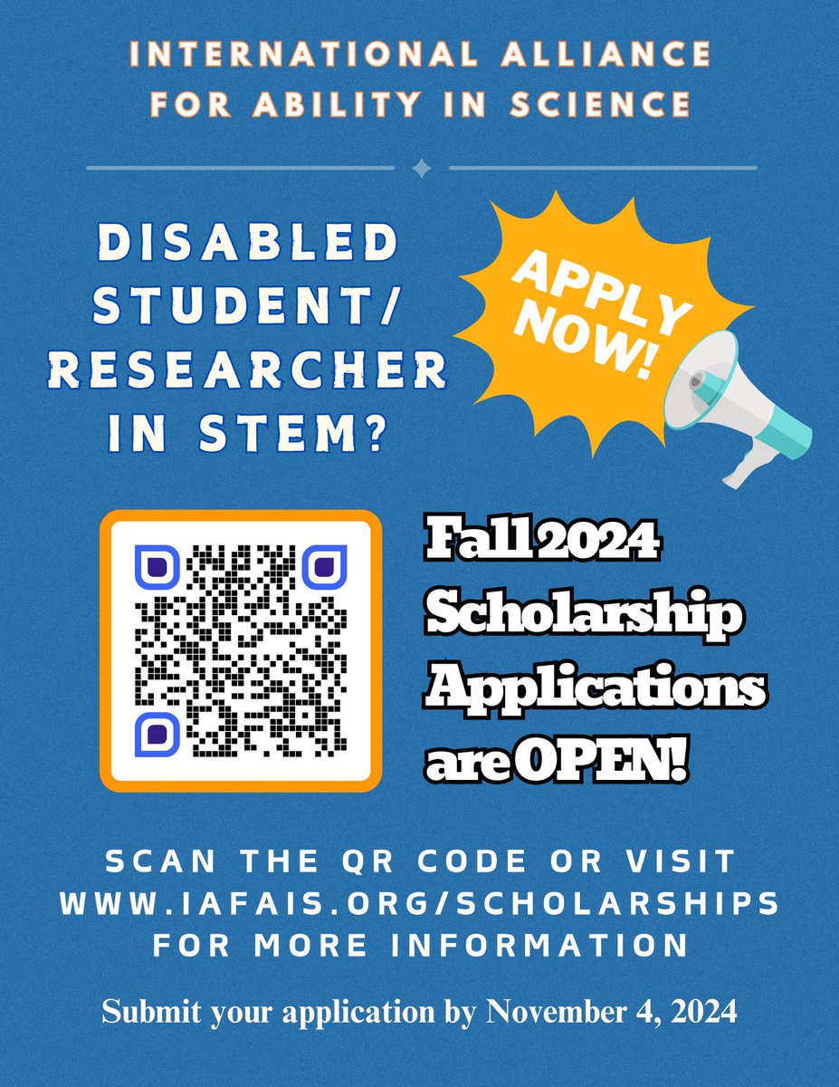 iafais_'s tweet photo. 📣 We are pleased to announce that we are now accepting scholarship applications for fall 2024! 🎊

ℹ️ For more scholarship information and to apply, please visit: https://t.co/rEMXH90Qa6. https://t.co/Lfz7037LSy