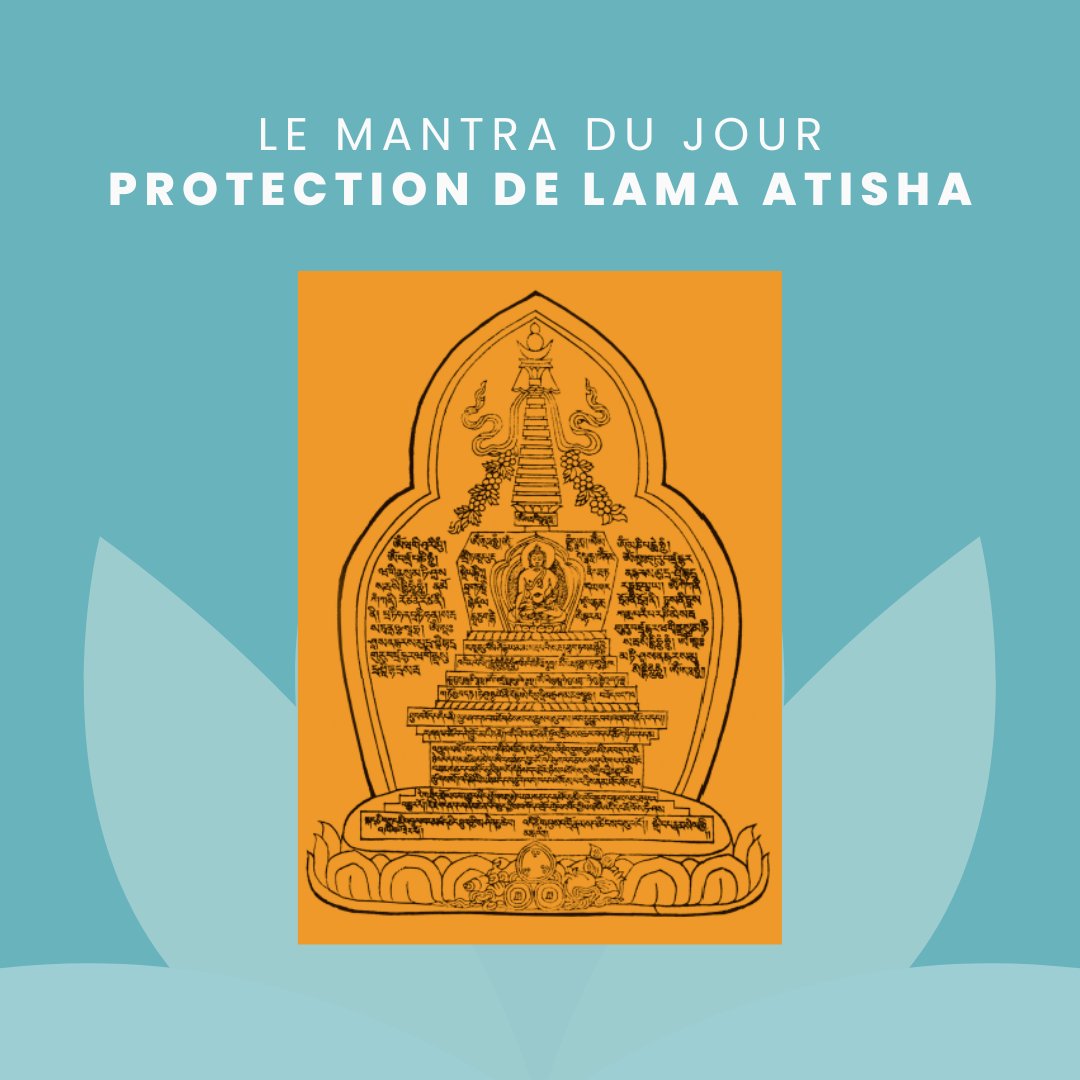 TraductionFPMT's tweet photo. Il est extrêmement important d'avoir une image de ce stoupa accompagné de ces mantras : leurs bienfaits protecteurs viennent de Lama Atisha de Nalanda, où se trouvaient trois cents grands érudits et êtres saints.

https://t.co/lF80jWQDFL

#protection #cartes #dharma #bouddhisme https://t.co/65NtPp6Y3M