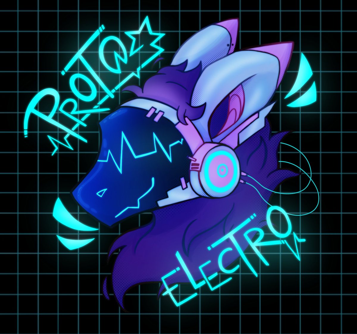 La suite des badge ! D'ailleurs, ils seront aussi dispo en p'tit print :]

#furry #protogen #art