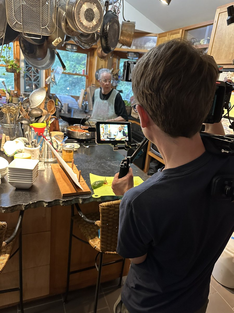 audiophilegirl's tweet photo. This weekend I had the absolute joy to film our final scenes of Finding Edna Lewis with the incomparable Leni Sorensen. It was a day filled with cooking historic recipes, talking about how Miss Lewis was an inspiration, and having an incredible meal where we celebrated her life. https://t.co/RlUSJlrIfD
