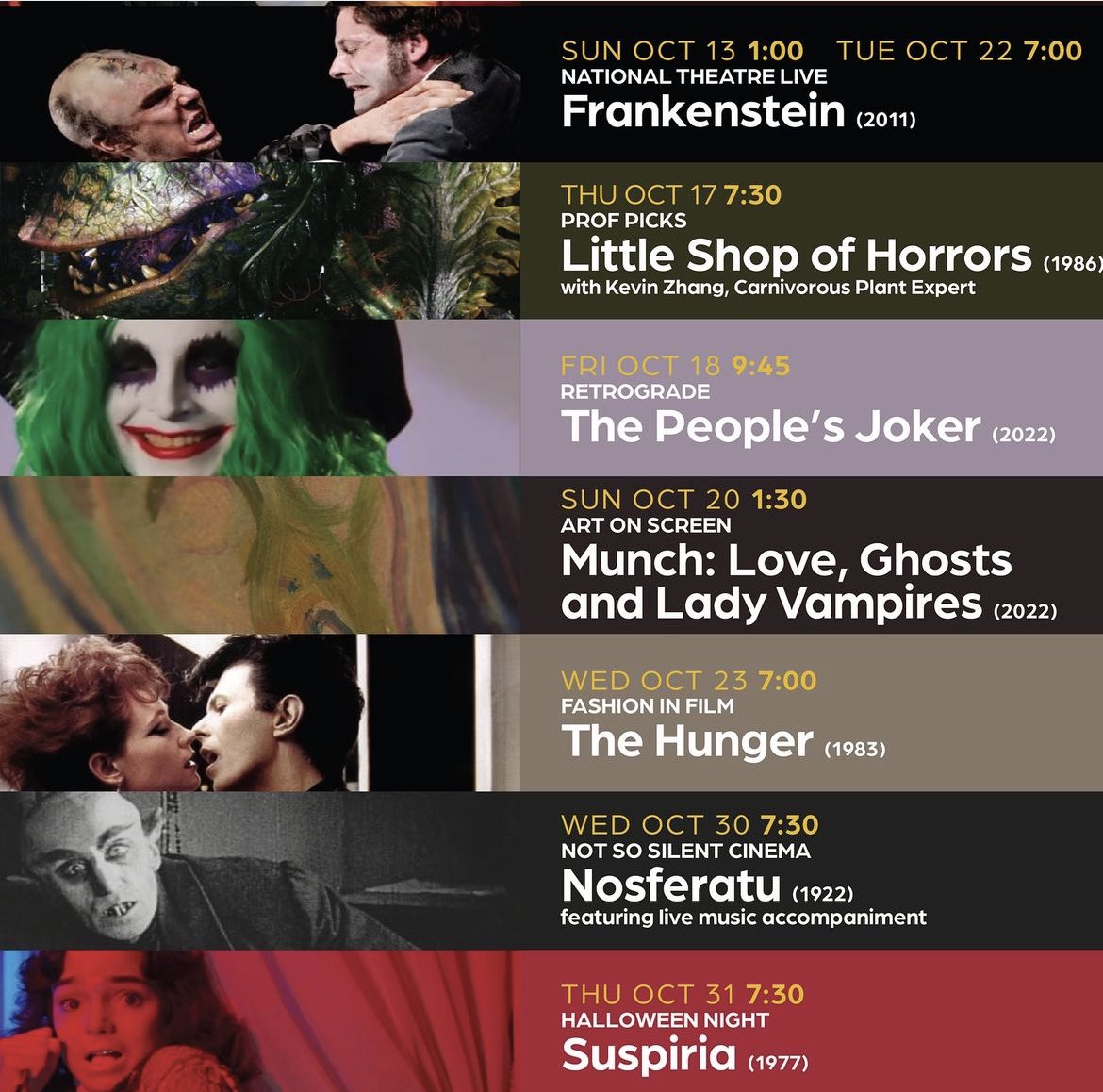 PrincetonGarden's tweet image. #SpookySeason is in full swing here at the Garden!  Tickets to all of these screenings are available here: princetongardentheatre.org/specials/