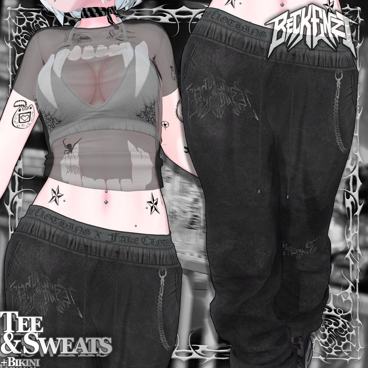 Beckenzi_'s tweet image. BECKENZI スウェットパンツとTシャツ
RT+フォローで当たるチャンス!! 👕👖当選者5名!! 
#BeckenziWear #booth_pm #VRChat
BECKENZI Sweatpants and Tee OUT NOW!    
Picking 5 followers who repost to win one! 
beckenzi.booth.pm/items/6188370