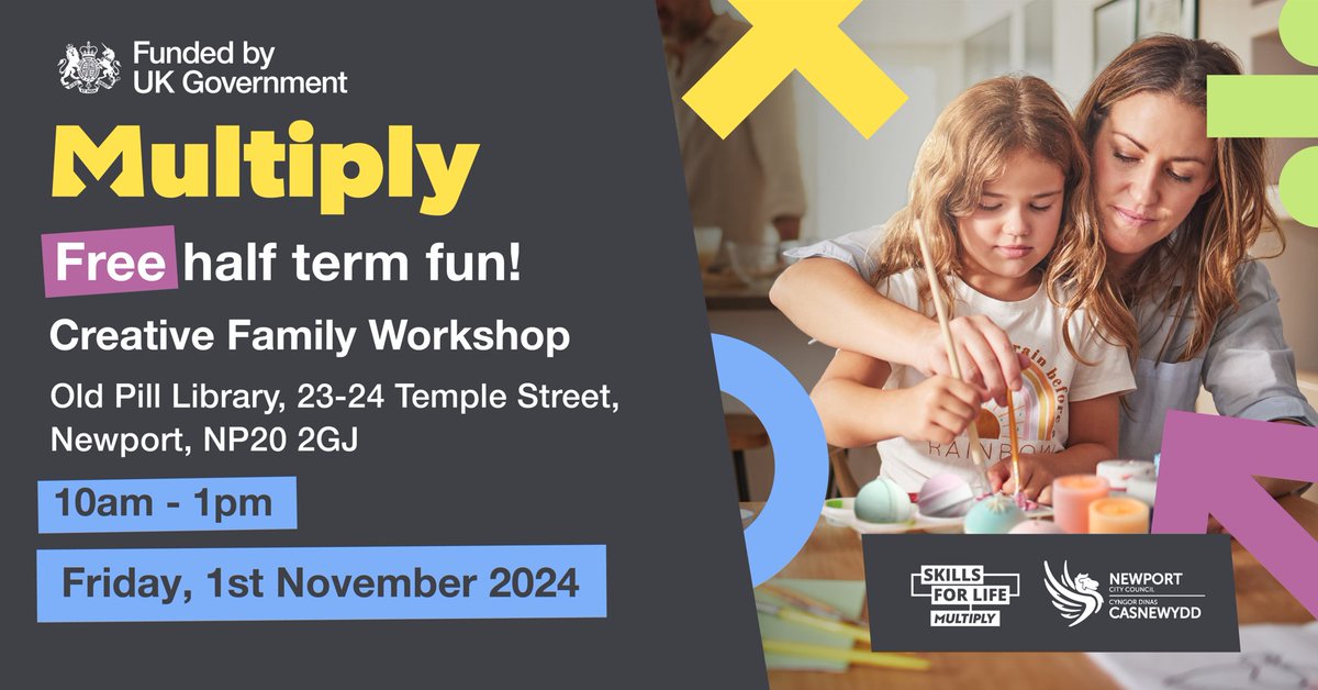 Newport Family Info (@newportfis) on Twitter photo Get creative this half-term with our Lip Balms, Bath Bombs and Wax Melts Workshop on Friday, 1st November 2024!
Limited spaces available
To book email: multiply@newport.gov.uk Get creative this half-term with our Lip Balms, Bath Bombs and Wax Melts Workshop on Friday, 1st November 2024!
Limited spaces available
To book email: multiply@newport.gov.uk