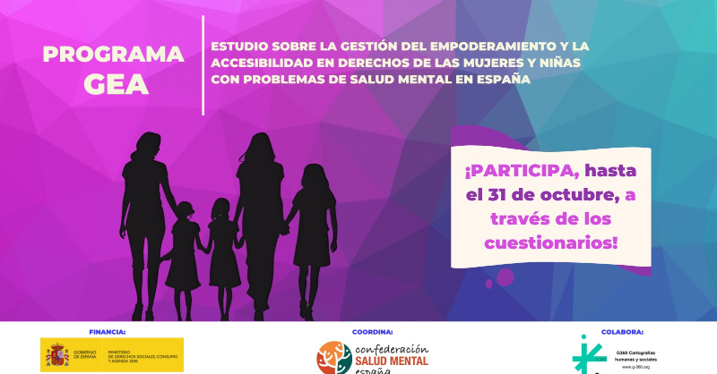 consaludmental's tweet photo. Si eres una mujer, niña o adolescente con un problema de #SaludMental, eres familiar o trabajas profesionalmente con ellas hasta el 31 de octubre puedes participar en #programaGEA de manera confidencial.
En solo 15 minutos ayudarás a personas en una situación similar a la tuya