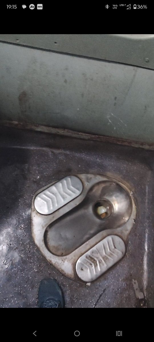 code_lerner's tweet image. This is the washroom condition of the train number 14623 Patalkot exp my PNR is 6142573088, coach s1 , there is no cleaning staff I have seen till now  and the washroom condition is very bad.
@indianrail @RailMinIndia @RailwaySeva @Central_Railway @NWRailways @RailwaySeva