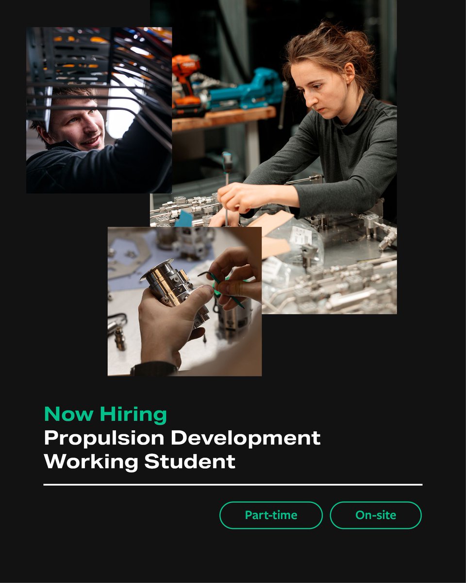 🚀 We are #hiring!! 🚀

We are looking for engineers with a passion for space propulsion who would like to join our growing team in 📍Vienna. 

Are you going to be the newest member of GATE Space? 🧑‍🔬 👷🧑‍🏭

Learn more &amp; apply via gate.space/careers!