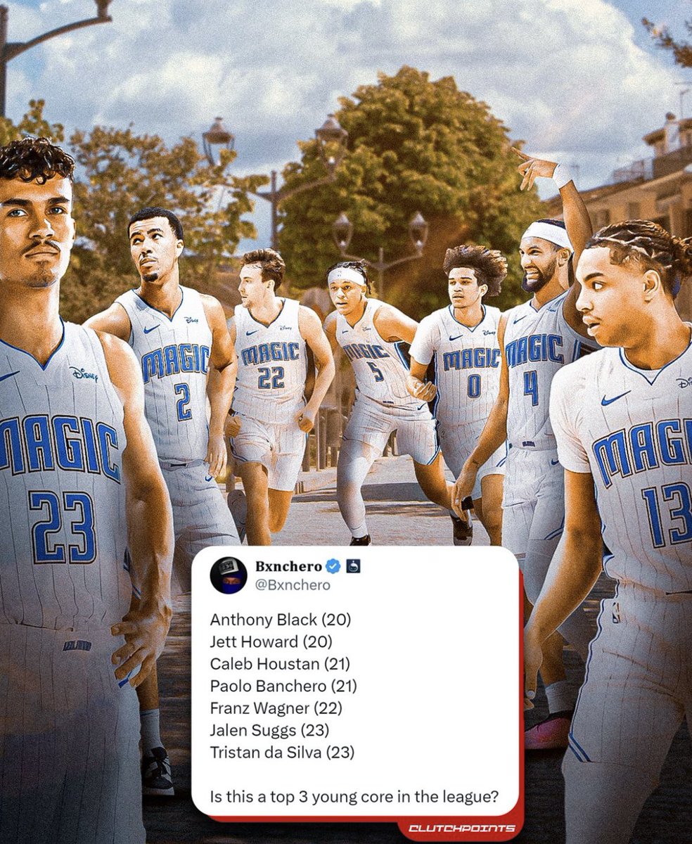 Bxnchero's tweet image. GOOD MORNING

DAILY REMINDER THAT THE ORLANDO MAGIC HAVE THE BEST YOUNG CORE IN THE LEAGUE