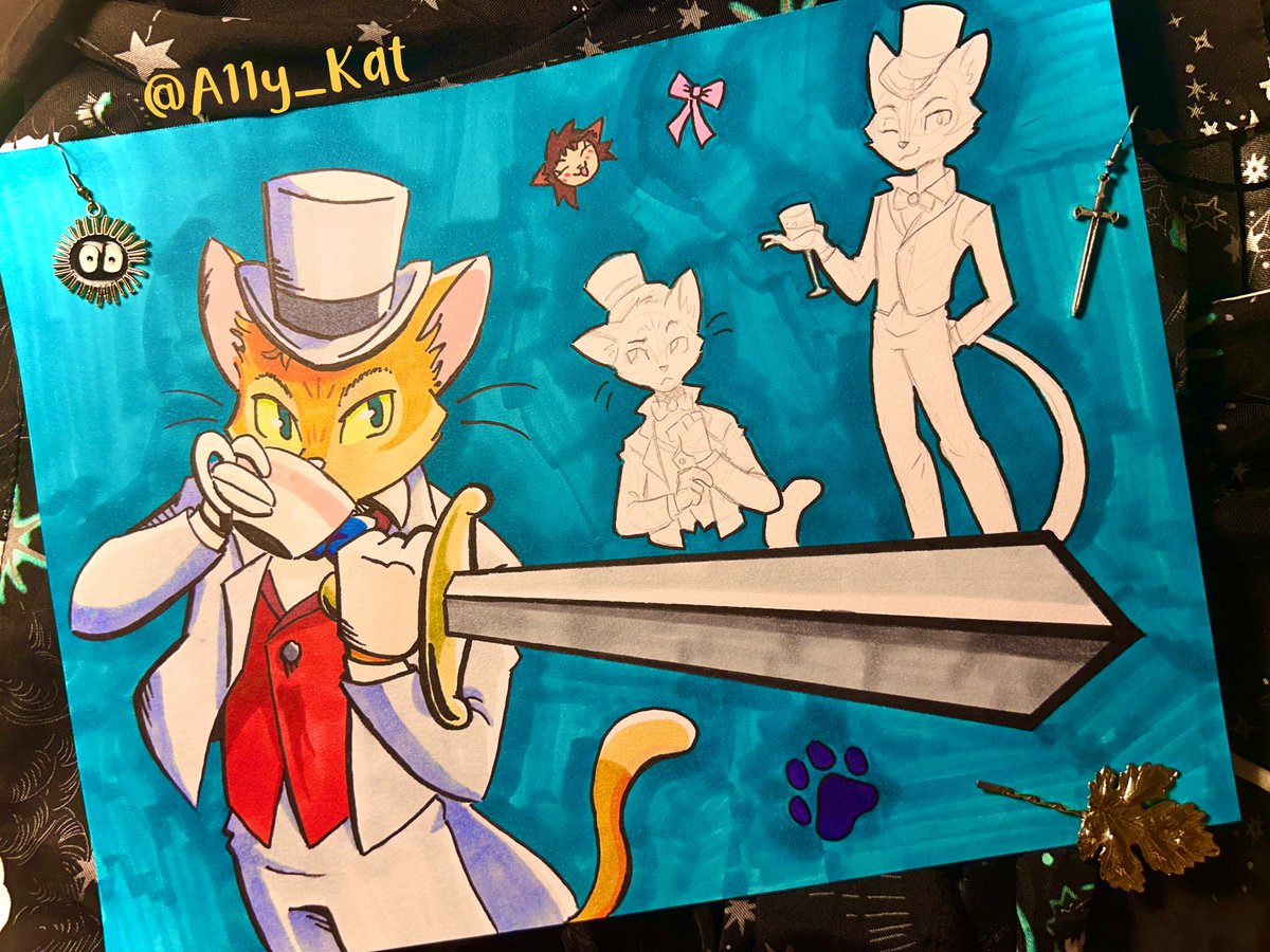 A11y_Kat's tweet photo. Baron from the Cat Returns! 🐱 my favorite ghibli movie tehe https://t.co/D0PQPmu6ZO