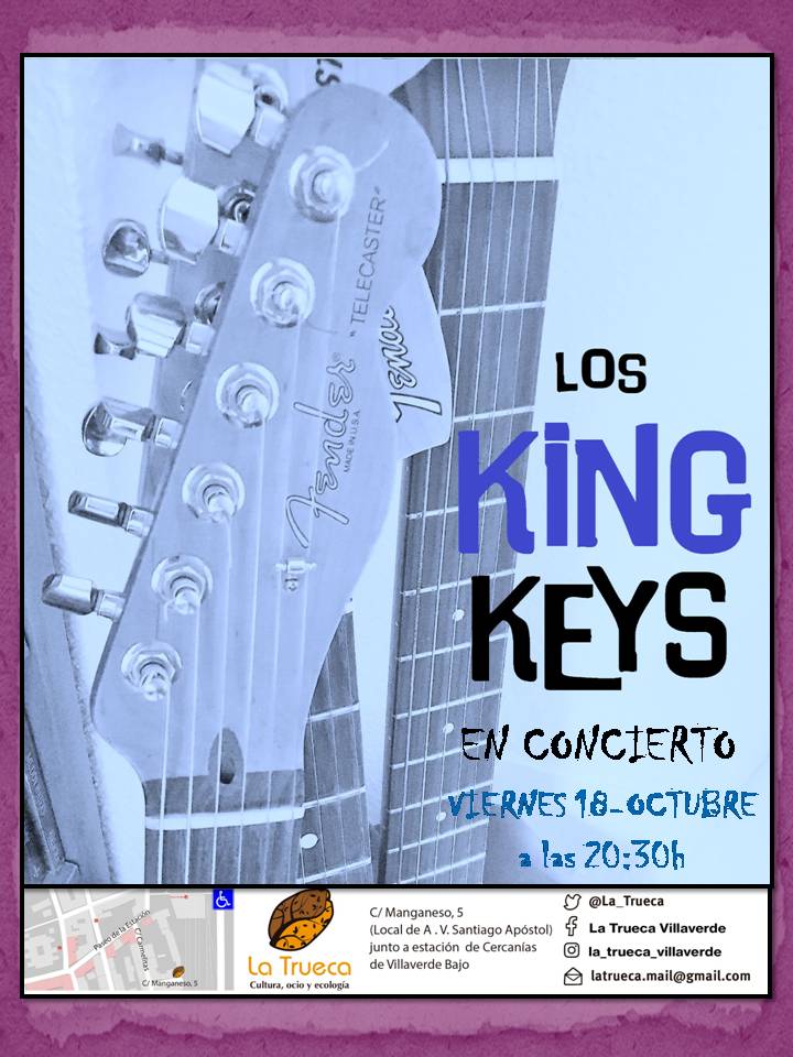 Viernes de concierto en #Villaverde 
Este viernes 
Los King Keys
<a href="/La_Trueca/">La Trueca Villaverde</a> música y mucho más