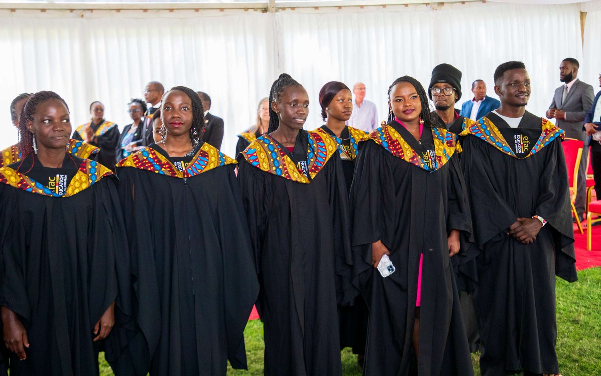 EFAC_news's tweet photo. Ladies and Gentlemen, your EFAC #Wezesha Class of 2024!🙌🥳🎉
On Wednesday 9th October 2024, we witnessed the graduation of 48 #EFAC scholars. We danced, laughed from our hearts, cheered on our stars, and created memories to last a lifetime.
#Wezesha #Graduation #PowerOfOne https://t.co/yzf0LyGYne