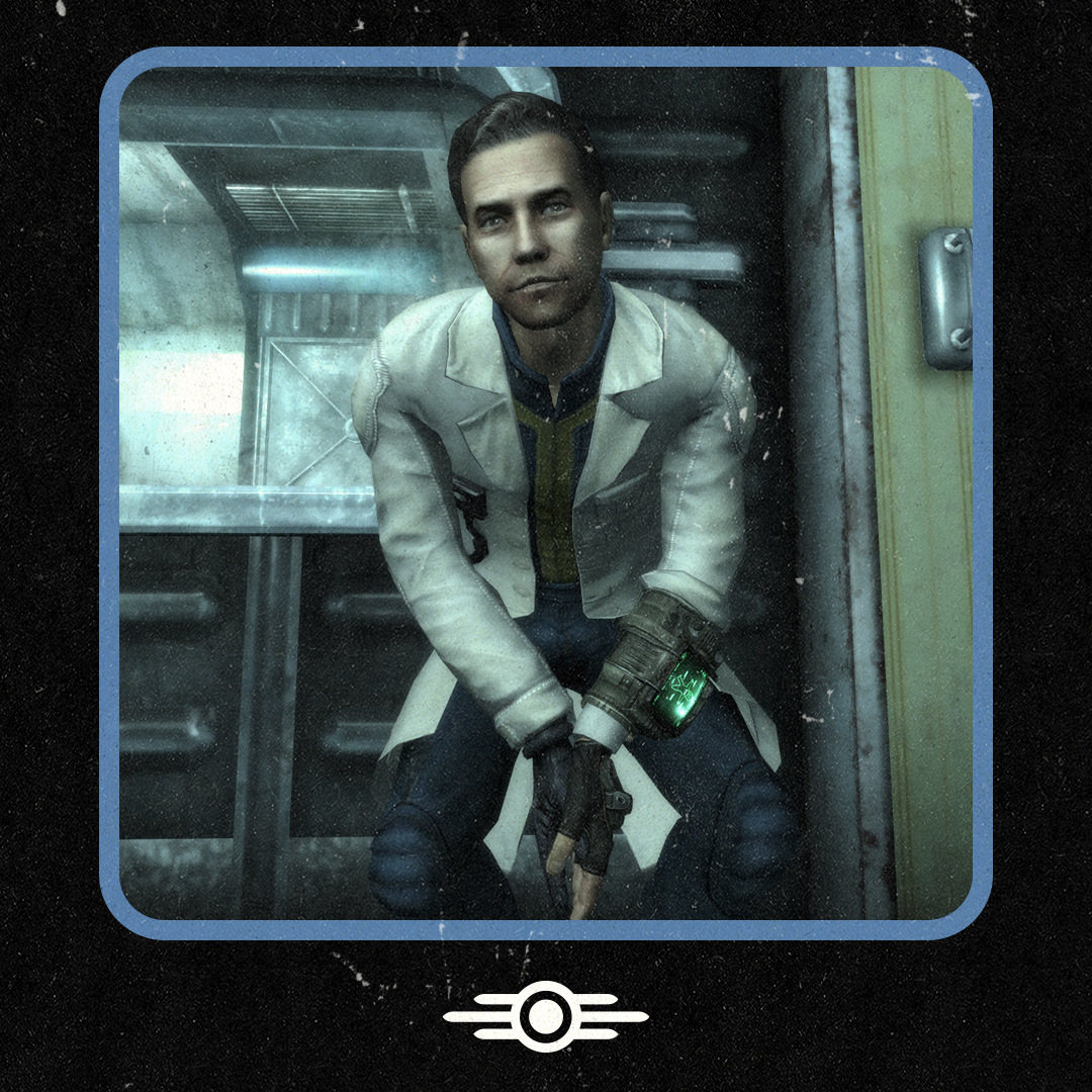 Fallout's tweet photo. James, father of the Lone Wanderer. A man of medicine and science. After leaving Vault 101, he sought to complete his life's work - Project Purity - to bring clean water to the Capital Wasteland. #Fallout https://t.co/QCXaF0GSK3
